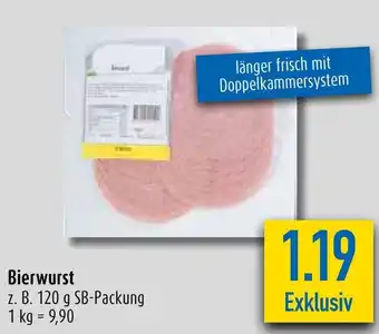 diska Bierwurst 120g Angebot