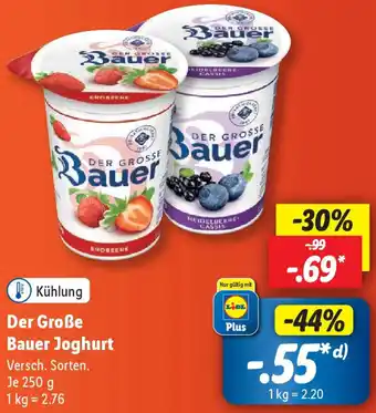 Lidl Der Große Bauer Joghurt 250 g Angebot