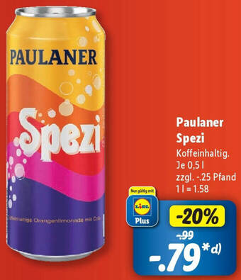 Lidl Paulaner Spezi 0,5 L Angebot