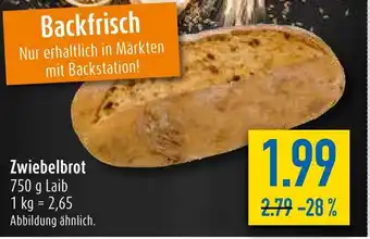 diska Zwiebelbrot 750 g Laib Angebot