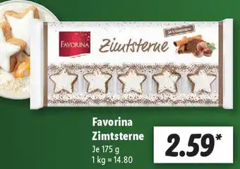 Lidl Favorina Zimtsterne 175 g Angebot