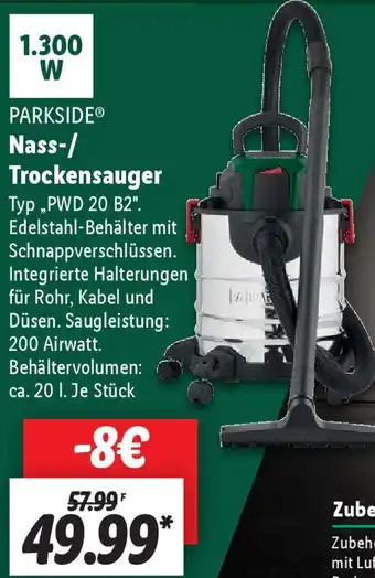 Lidl PARKSIDE Nass/ Trockensauger ,,PWD 20 B2" Angebot