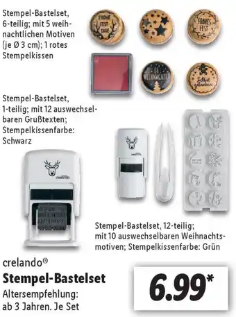 Lidl crelando Stempel Bastelset Angebot