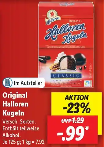 Lidl Original Halloren Kugeln 125 g Angebot