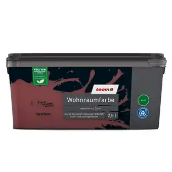 toom Baumarkt Toom wohnraumfarbe kirschrot matt 2,5 l Angebot