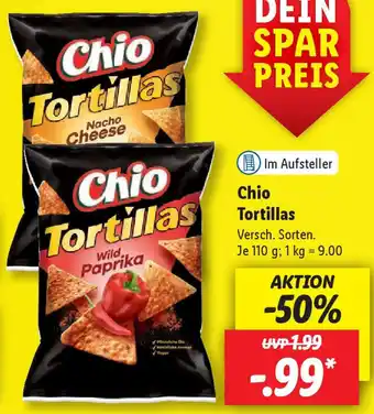 Lidl Chio Tortillas 110 g Angebot