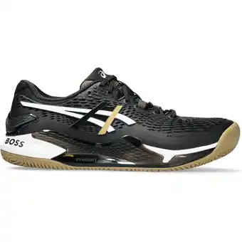 Intersport Asics herren tennisoutdoorschuhe gel-resolution 9 clay black/camel 44 ½ Angebot