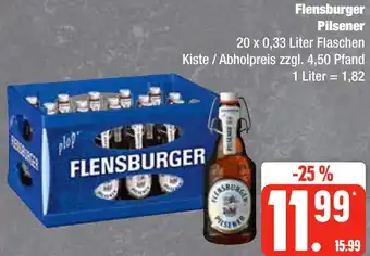 Edeka Frischemarkt Flensburger Pilsener 20 x 0,33 Liter Flaschen Angebot