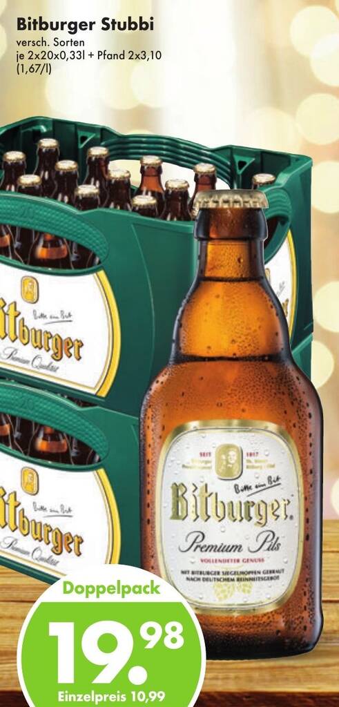 Wunderschãne Bitburger Stubbi Im Angebot Bild