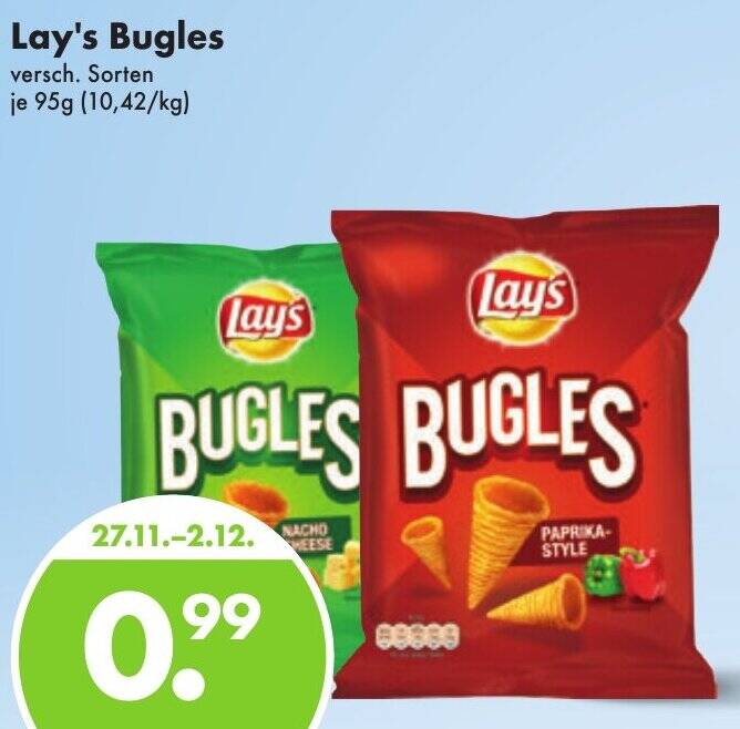 Lay's Bugles 95 g Angebot bei Trink und Spare