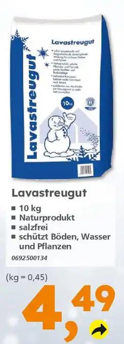 Globus Baumarkt Lavastreugut 10kg Angebot