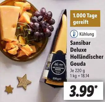 Lidl Sansibar Deluxe Holländischer Gouda 220 g Angebot