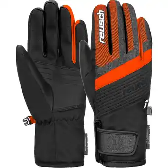 Intersport Reusch kinder handschuhe reusch duke r-tex xt junior black / black melange / shocking orange 6 Angebot