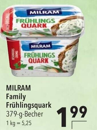 CITTI Markt MILRAM Family Frühlingsquark 379-g-Becher Angebot