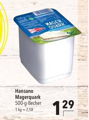 CITTI Markt Hansano Magerquark 500-g Angebot