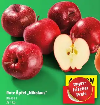 Lidl Rote Äpfel ,,Nikolaus" 1 kg Angebot