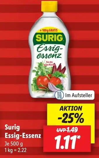 Lidl Surig Essig-Essenz 500 g Angebot