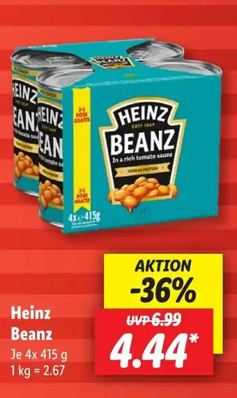 Lidl Heinz Beanz 4 x 145 g Angebot