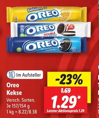 Lidl Oreo Kekse 157/154 g Angebot