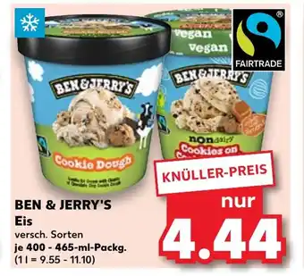 Kaufland BEN&JERRY'S Eis 400-465 ml Packg. Angebot