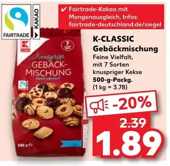 Kaufland K-CLASSIC Gebäckmischung 500 g Packg. Angebot