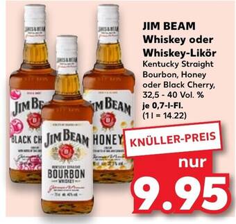 Kaufland JIM BEAM Whiskey oder Whiskey-Likör 0,7 l Fl. Angebot