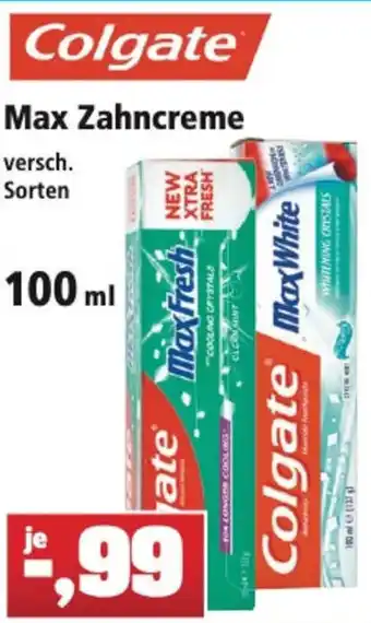 Thomas Philipps Colgate Max Zahncreme  100ml Angebot