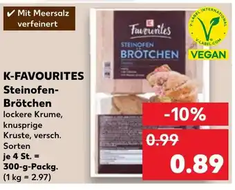 Kaufland K-FAVOURITES Steinofen-Brotchen 300 g Packg. Angebot