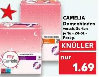 Kaufland CAMELIA Damenbinden 16 - 24-St.-Packg. Angebot