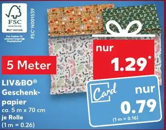 Kaufland LIV&BO Geschenk-papier Angebot