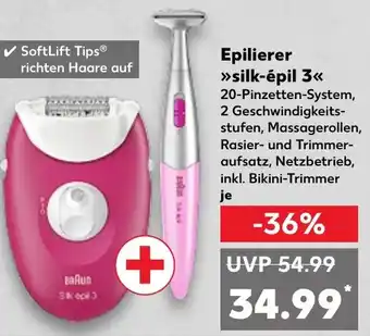 Kaufland Braun Epilierer >>silk-épil 3< Angebot