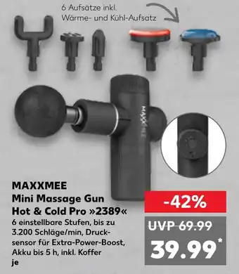 Kaufland MAXXMEE Mini Massage Gun Hot & Cold Pro »>2389<«< Angebot