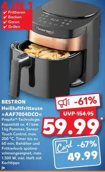 Kaufland BESTRON Heißluftfritteuse »AAF7004DCO<< Angebot
