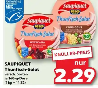 Kaufland SAUPIQUET Thunfisch-Salat 160-g-Dose Angebot