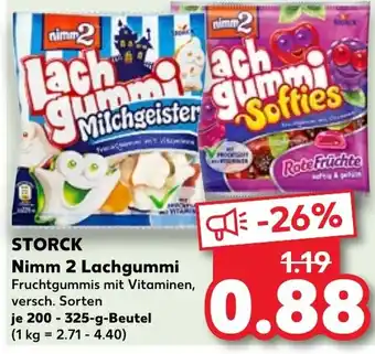 Kaufland STORCK Nimm 2 Lachgummi 200-325 g Beutel Angebot