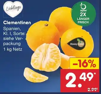 Netto Marken-Discount Clementinen 1 kg Netz Angebot