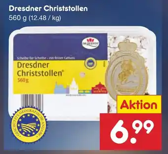 Netto Marken-Discount Dresdner Christstollen 560 g Angebot