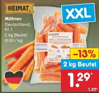 Netto Marken-Discount Möhren 2 kg Beutel Angebot