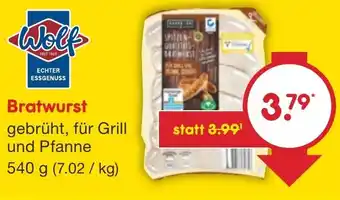 Netto Marken-Discount Wolf Bratwurst 540 g Angebot