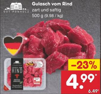Netto Marken-Discount Gulasch vom Rind 500 g Angebot