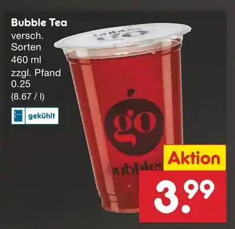 Netto Marken-Discount Bubble Tea 460 ml Angebot