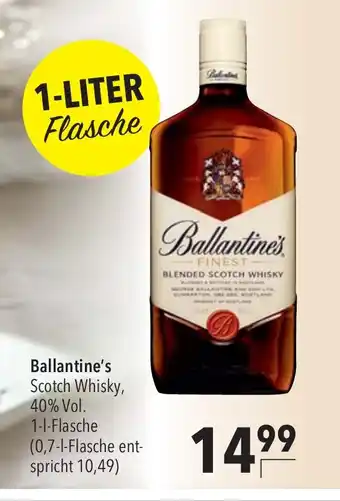 CITTI Markt Ballantine's Scotch Whisky, 40% Vol. 1L Angebot