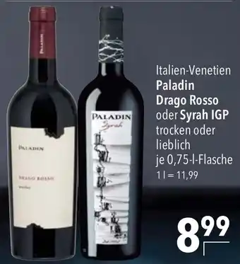 CITTI Markt Paladin Drago Rosso oder Syrah IGP trocken oder lieblich je 0,75L Angebot