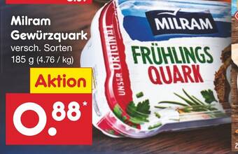 Netto Marken-Discount Milram Gewürzquark 185 g Angebot