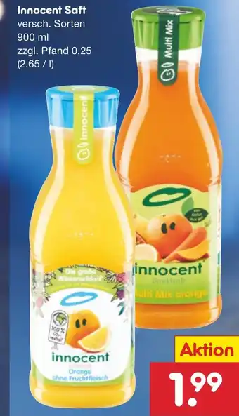 Netto Marken-Discount Innocent Saft 900 ml Angebot