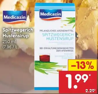 Netto Marken-Discount Medicazin Spitzwegerich Hustensirup 250 ml Angebot