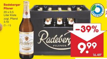 Netto Marken-Discount Radeberger Pilsner 20 x 0,5 Liter Kiste Angebot