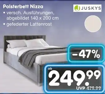 Netto Marken-Discount JUSKYS Polsterbett Nizza Angebot