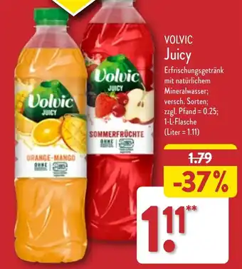 Aldi Nord Volvic Juicy 1 l Flasche Angebot