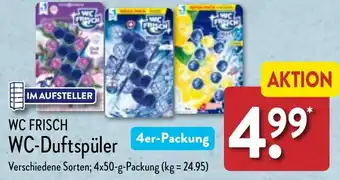 Aldi Nord WC FRISCH WC-Duftspüler 4er-Packung Angebot